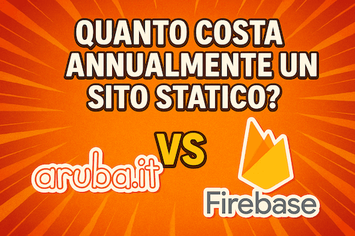 Copertina dell'articolo che rappresenta il confronto tra Aruba e Firebase Hosting